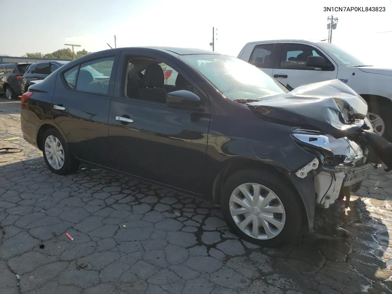 2019 Nissan Versa S VIN: 3N1CN7AP0KL843823 Lot: 66369724