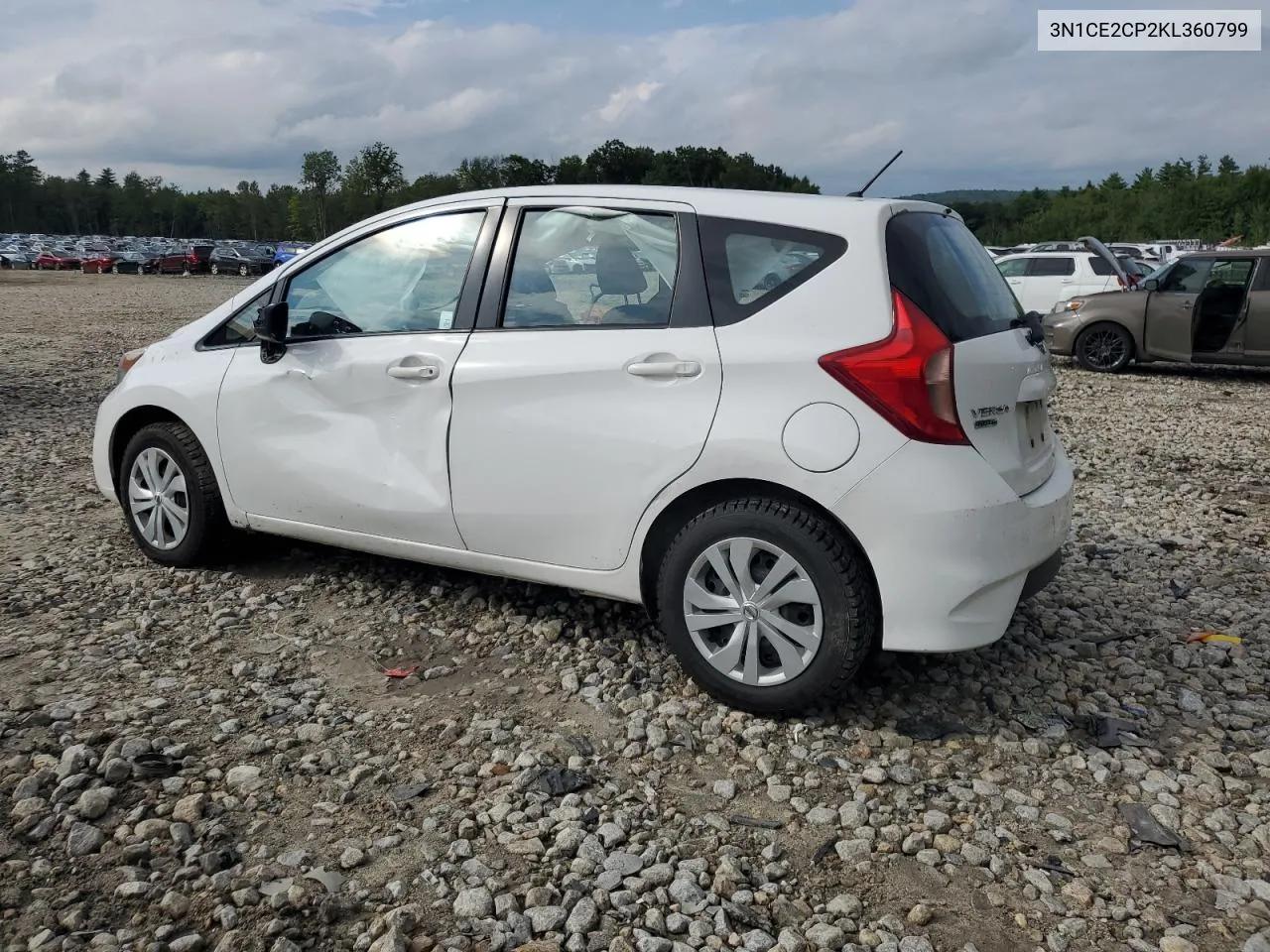 2019 Nissan Versa Note S VIN: 3N1CE2CP2KL360799 Lot: 67468564