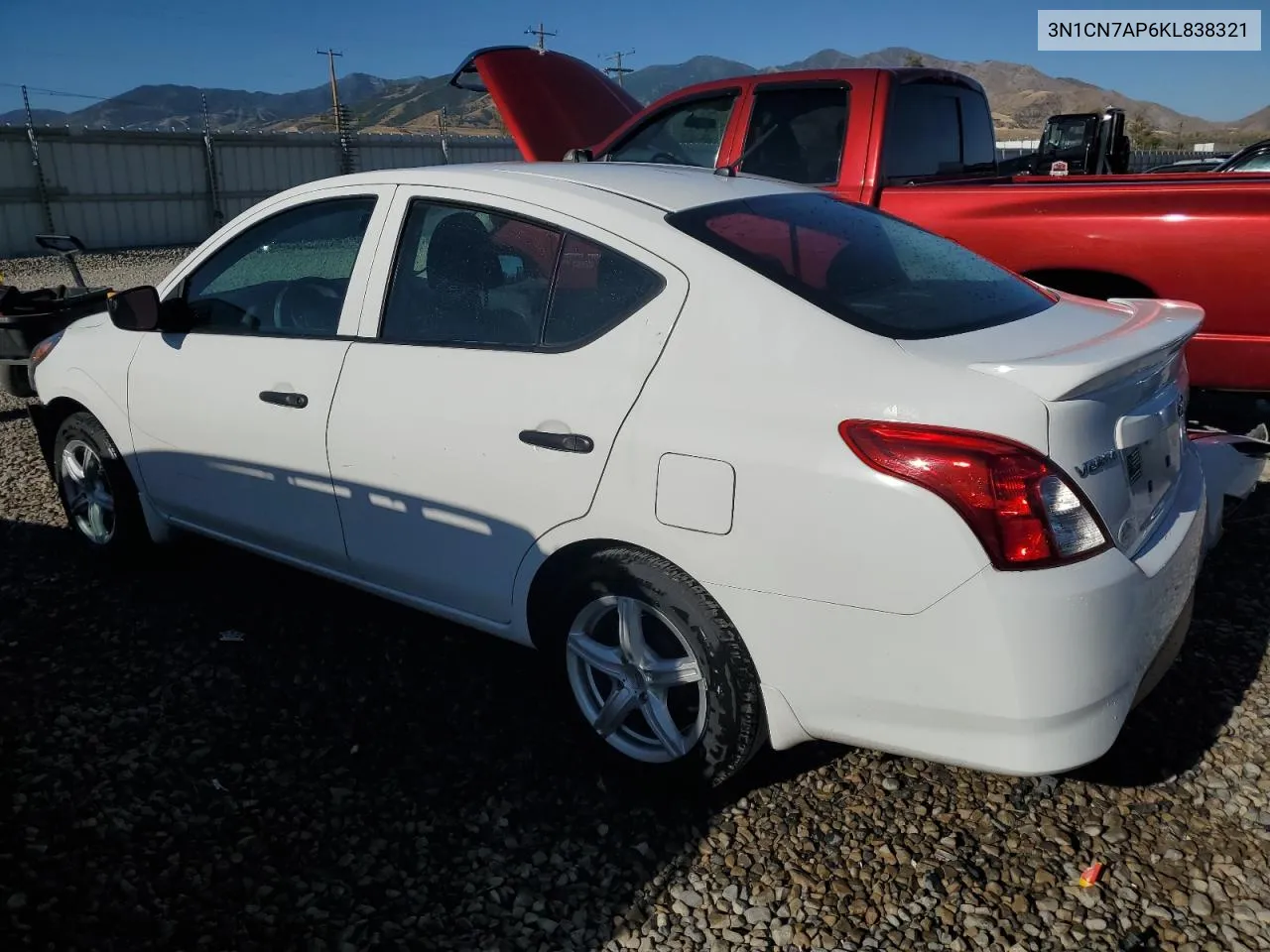 3N1CN7AP6KL838321 2019 Nissan Versa S