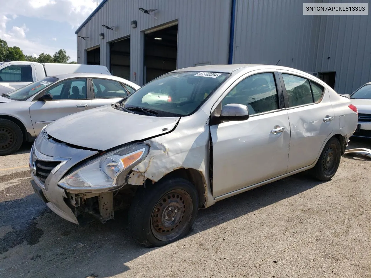 2019 Nissan Versa S VIN: 3N1CN7AP0KL813303 Lot: 67742504