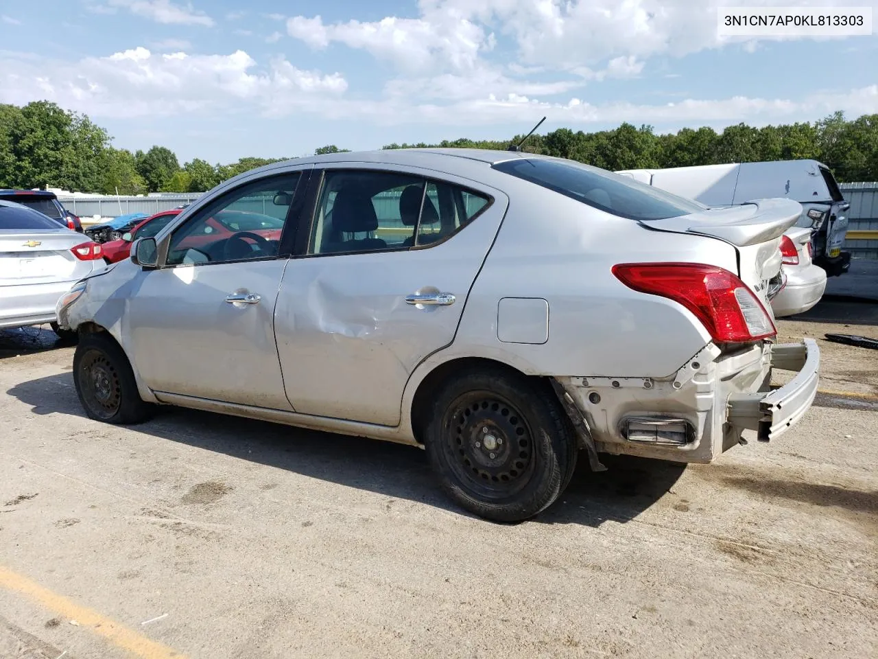 2019 Nissan Versa S VIN: 3N1CN7AP0KL813303 Lot: 67742504