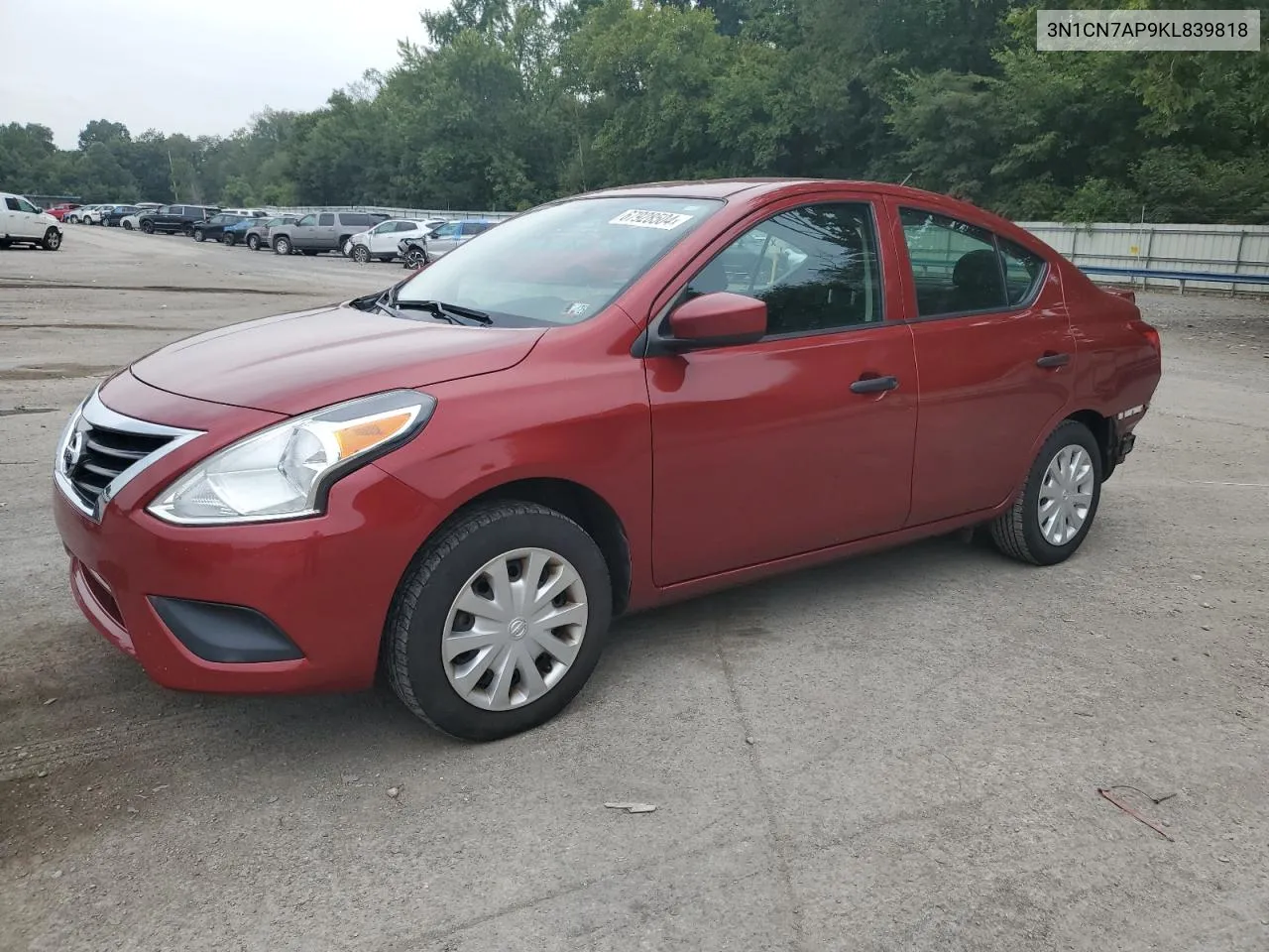 3N1CN7AP9KL839818 2019 Nissan Versa S