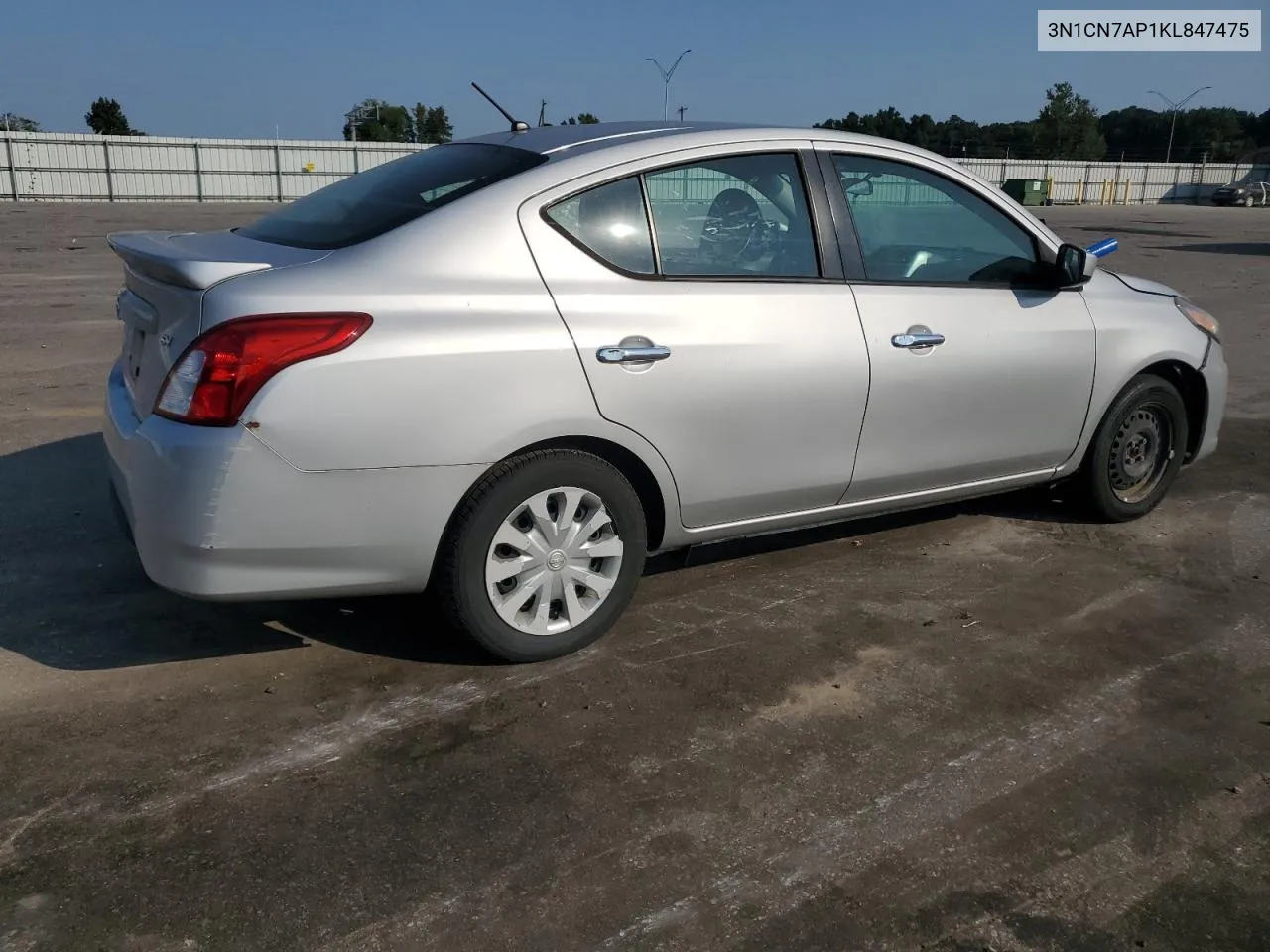 2019 Nissan Versa S VIN: 3N1CN7AP1KL847475 Lot: 67998484