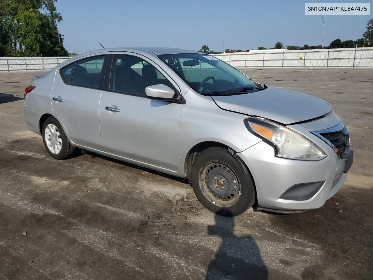 3N1CN7AP1KL847475 2019 Nissan Versa S