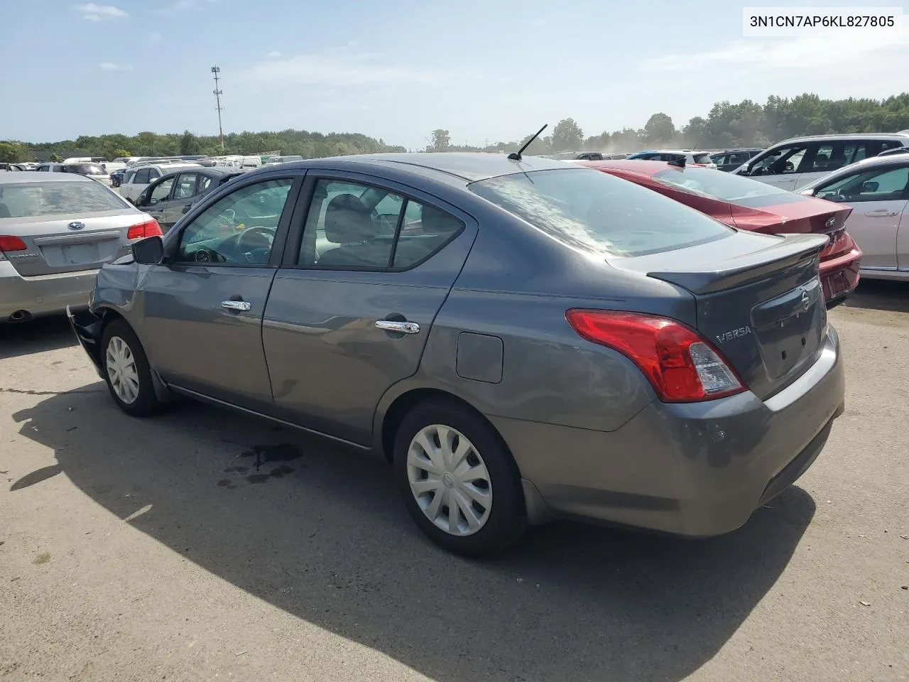 2019 Nissan Versa S VIN: 3N1CN7AP6KL827805 Lot: 68121974