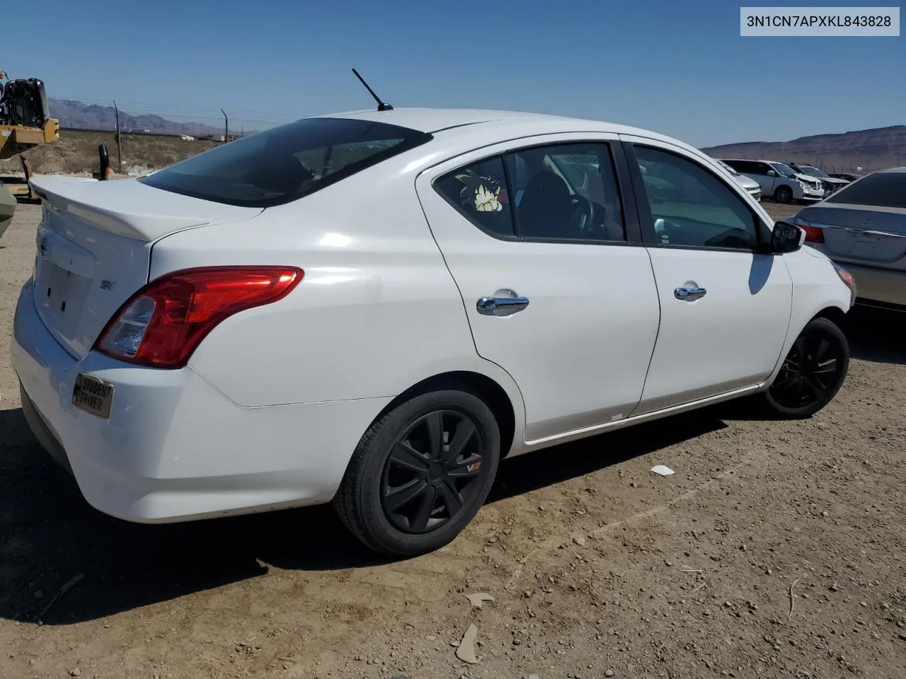 3N1CN7APXKL843828 2019 Nissan Versa S