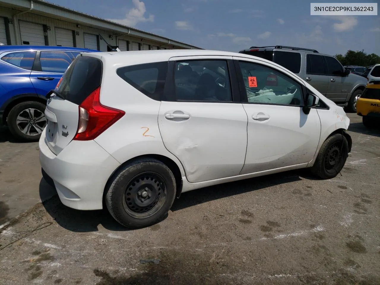 2019 Nissan Versa Note S VIN: 3N1CE2CP9KL362243 Lot: 68871064