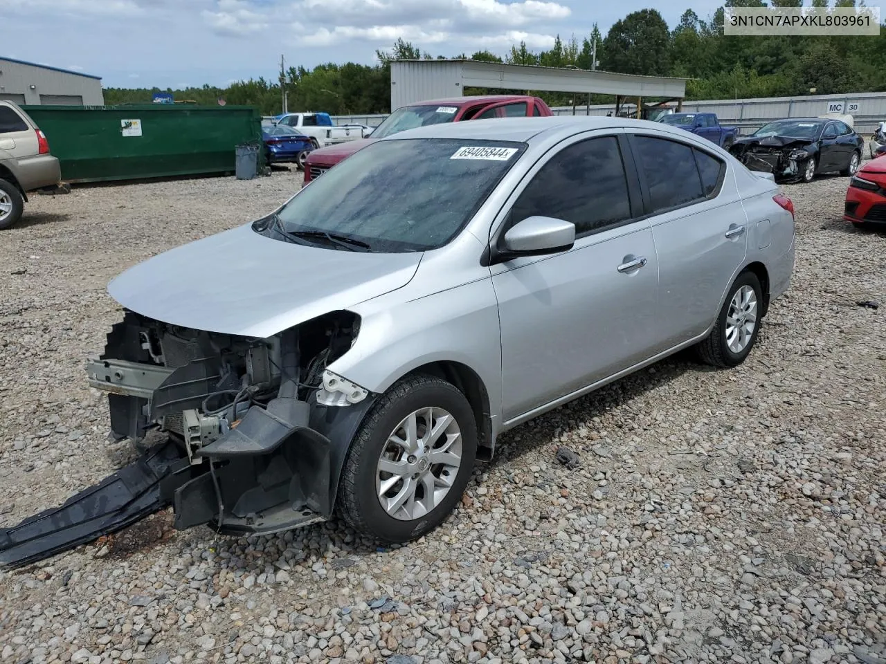 2019 Nissan Versa S VIN: 3N1CN7APXKL803961 Lot: 69405844