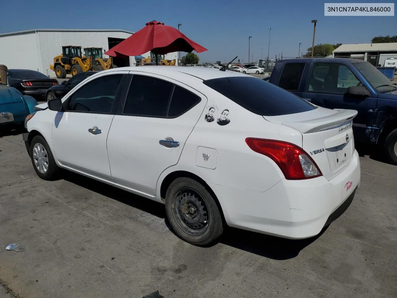 3N1CN7AP4KL846000 2019 Nissan Versa S