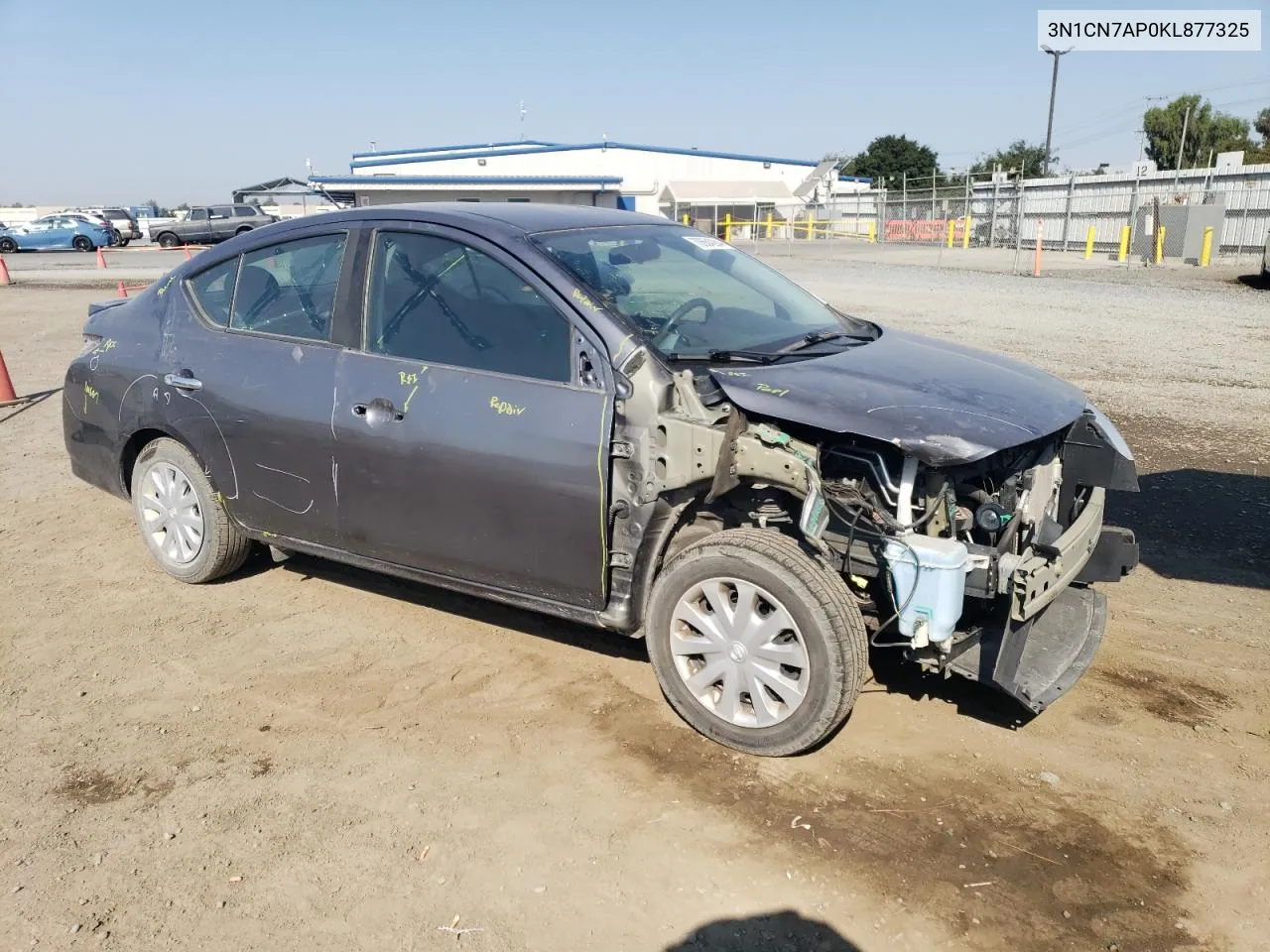 2019 Nissan Versa S VIN: 3N1CN7AP0KL877325 Lot: 70664284