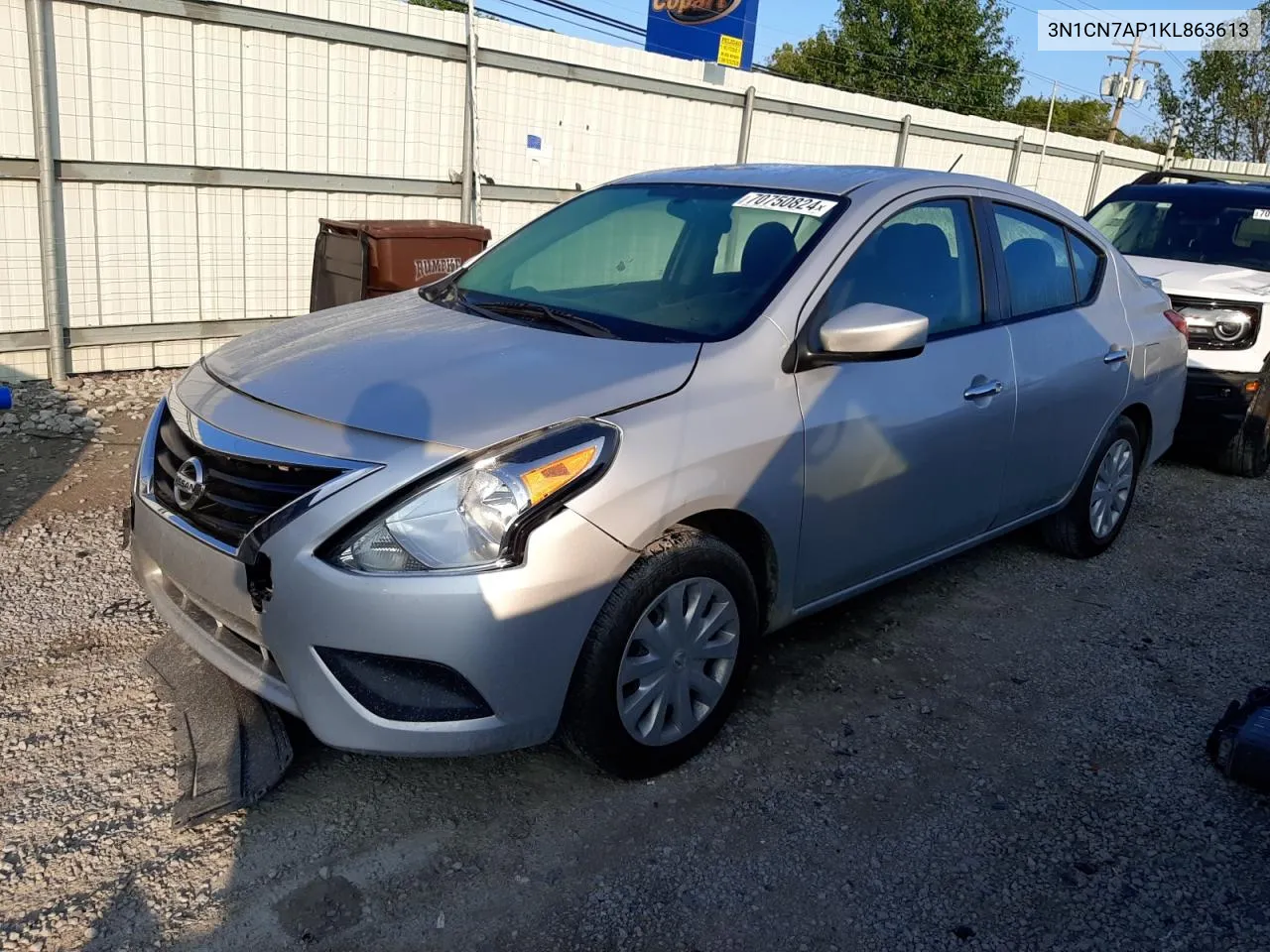 3N1CN7AP1KL863613 2019 Nissan Versa S