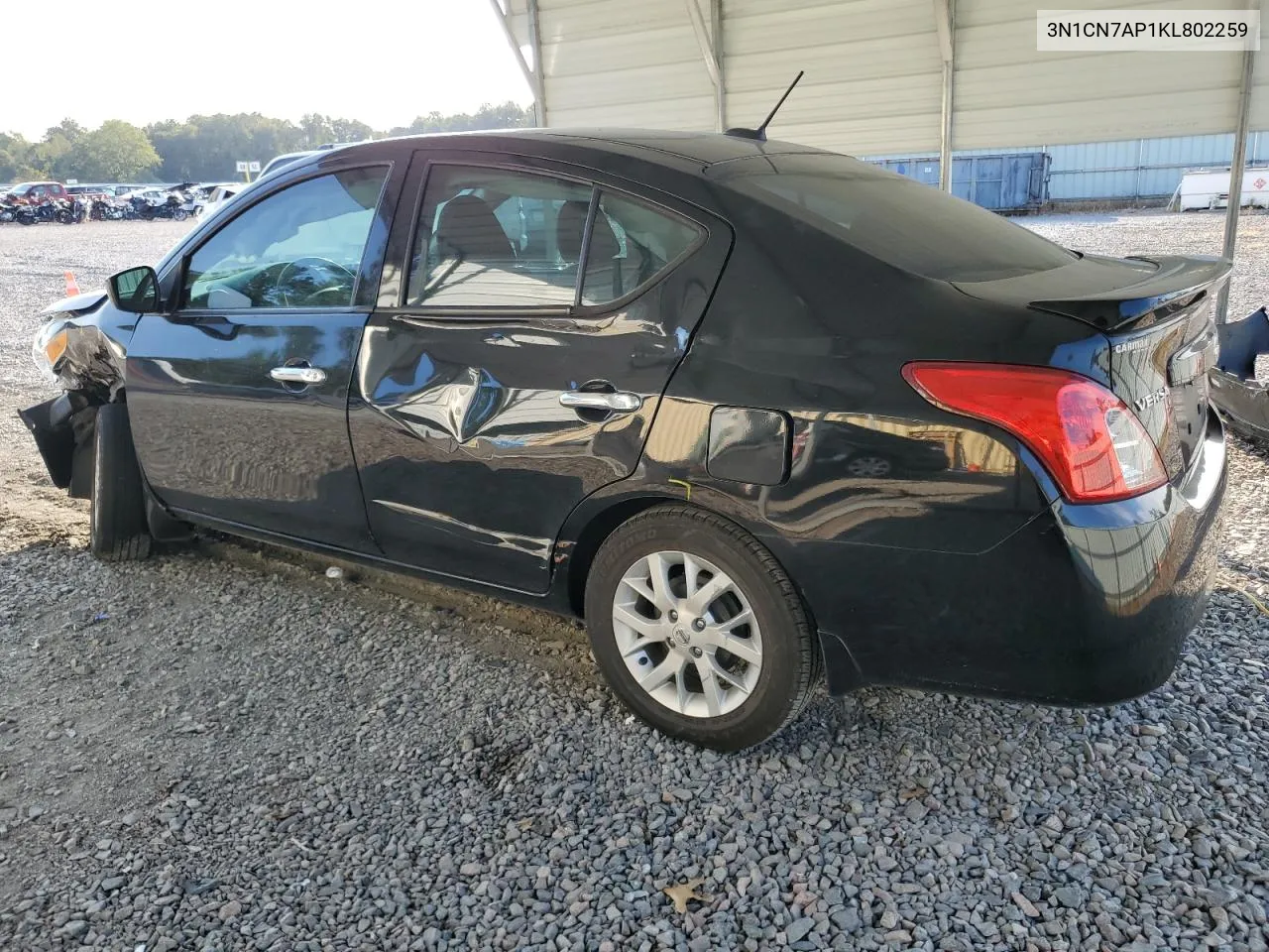 2019 Nissan Versa S VIN: 3N1CN7AP1KL802259 Lot: 70764294