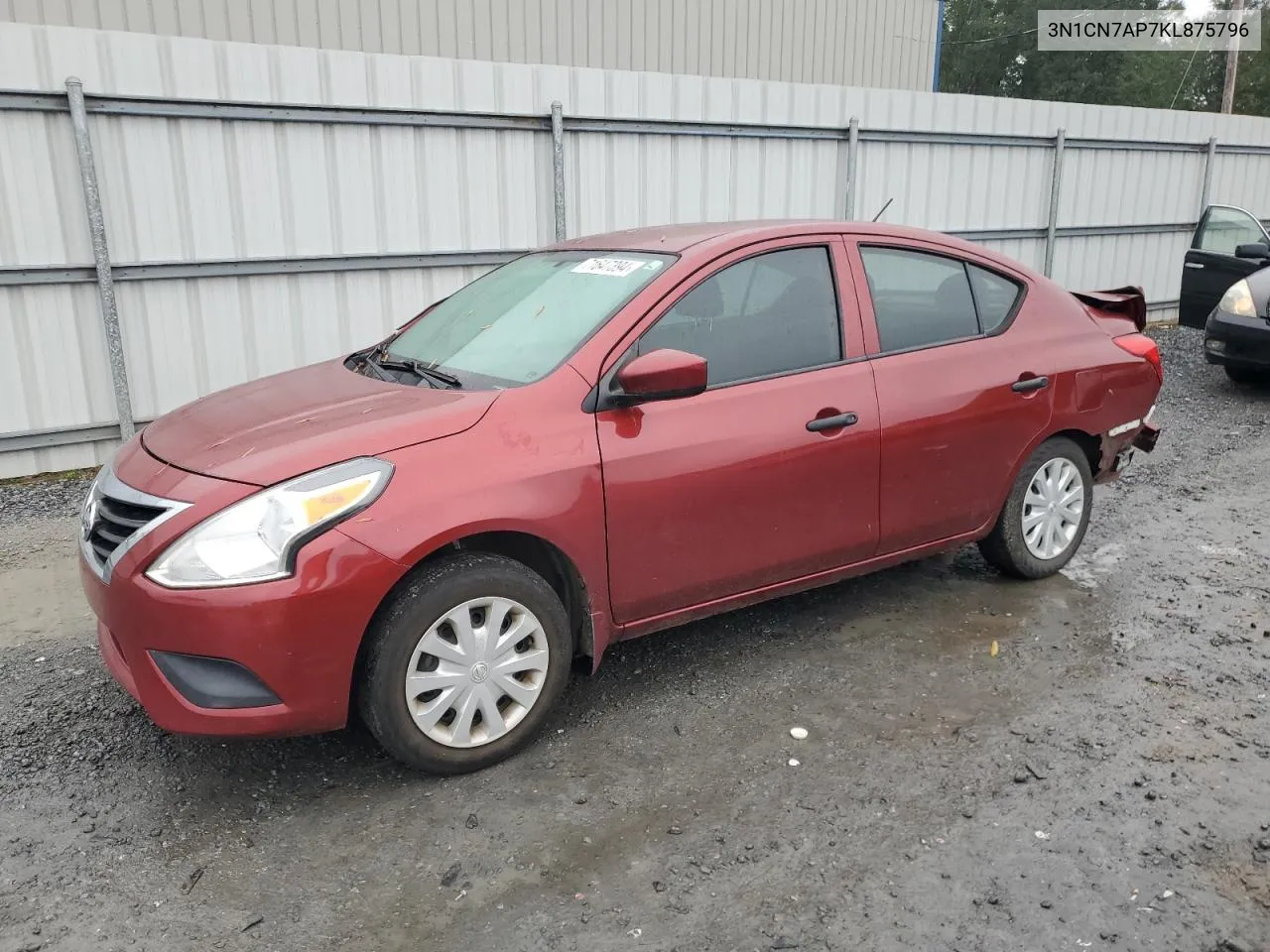 3N1CN7AP7KL875796 2019 Nissan Versa S