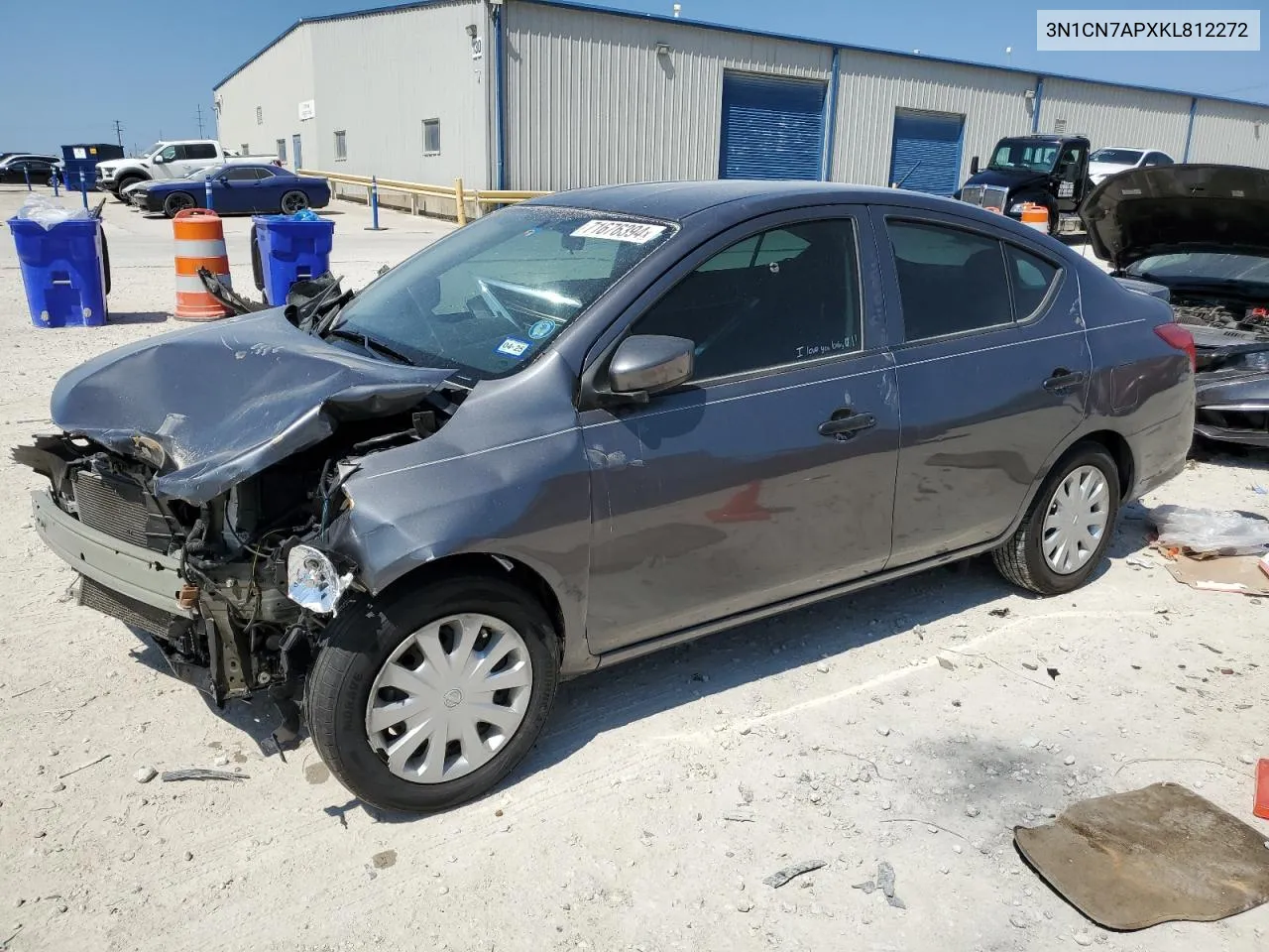 2019 Nissan Versa S VIN: 3N1CN7APXKL812272 Lot: 71676394