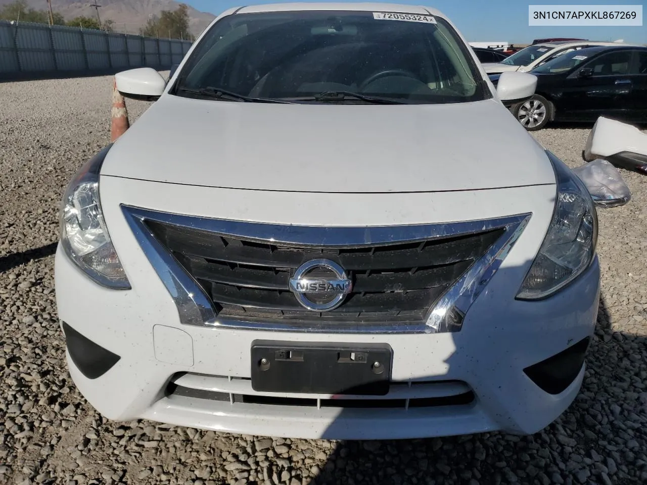 2019 Nissan Versa S VIN: 3N1CN7APXKL867269 Lot: 72055324