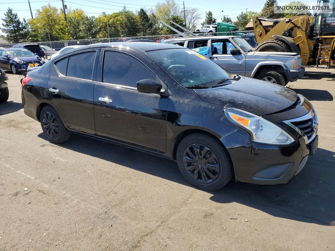 2019 Nissan Versa S VIN: 3N1CN7AP8KL872678 Lot: 72340454