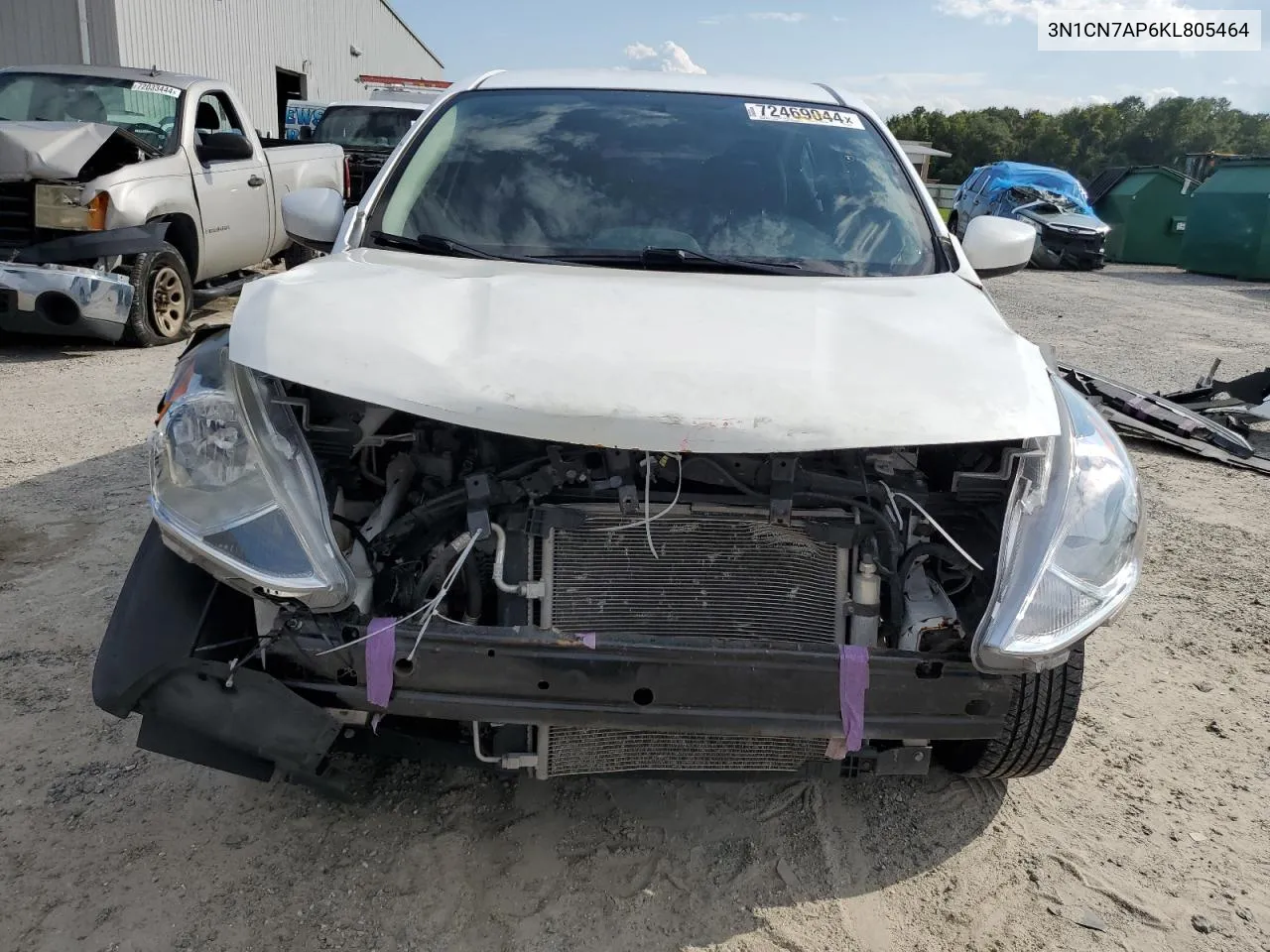 3N1CN7AP6KL805464 2019 Nissan Versa S