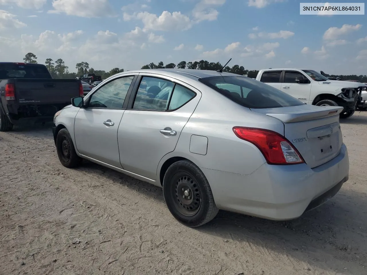 2019 Nissan Versa S VIN: 3N1CN7AP6KL864031 Lot: 72572774