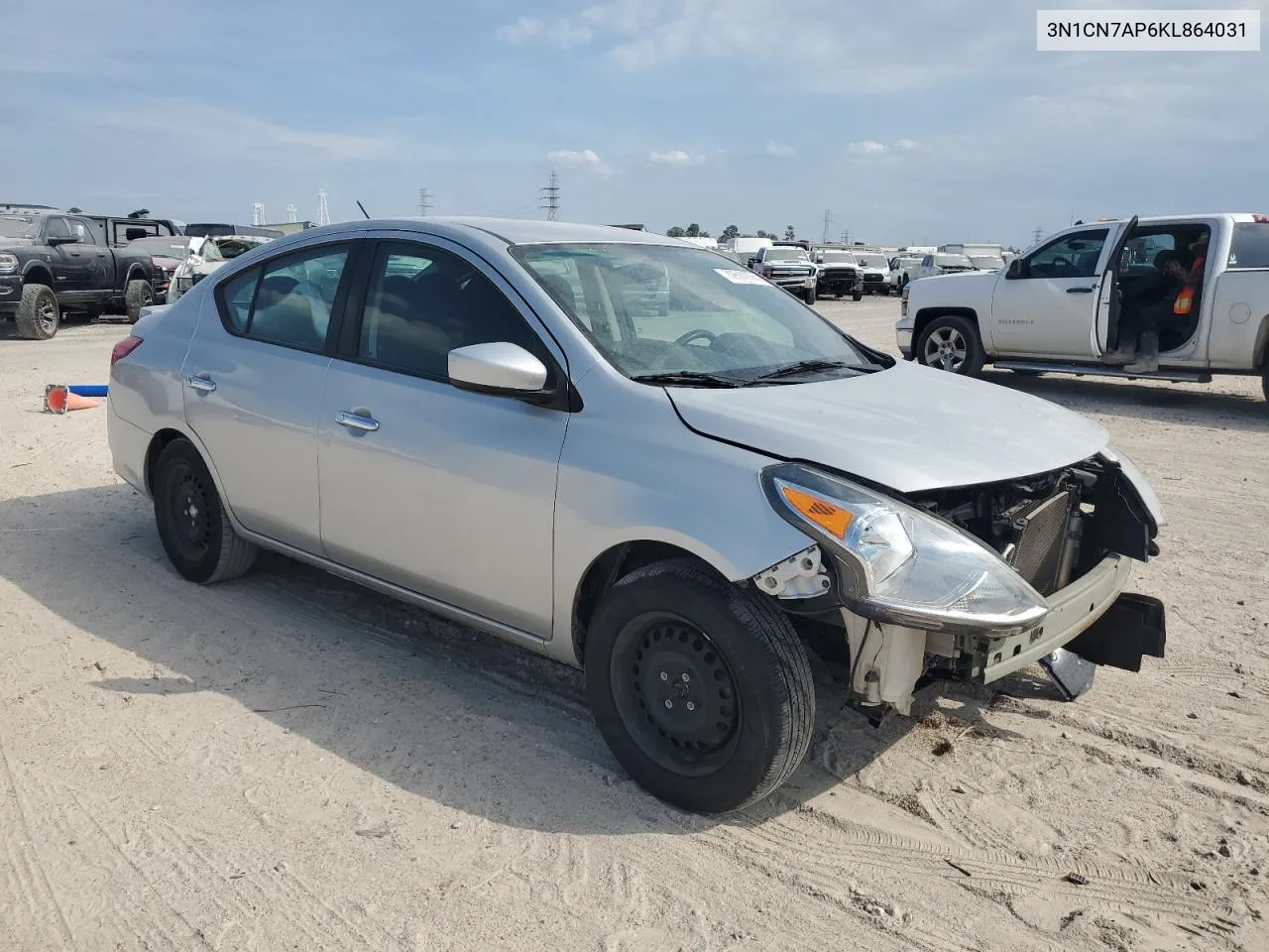 2019 Nissan Versa S VIN: 3N1CN7AP6KL864031 Lot: 72572774