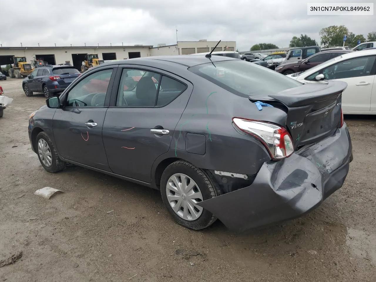 2019 Nissan Versa S VIN: 3N1CN7AP0KL849962 Lot: 72702864