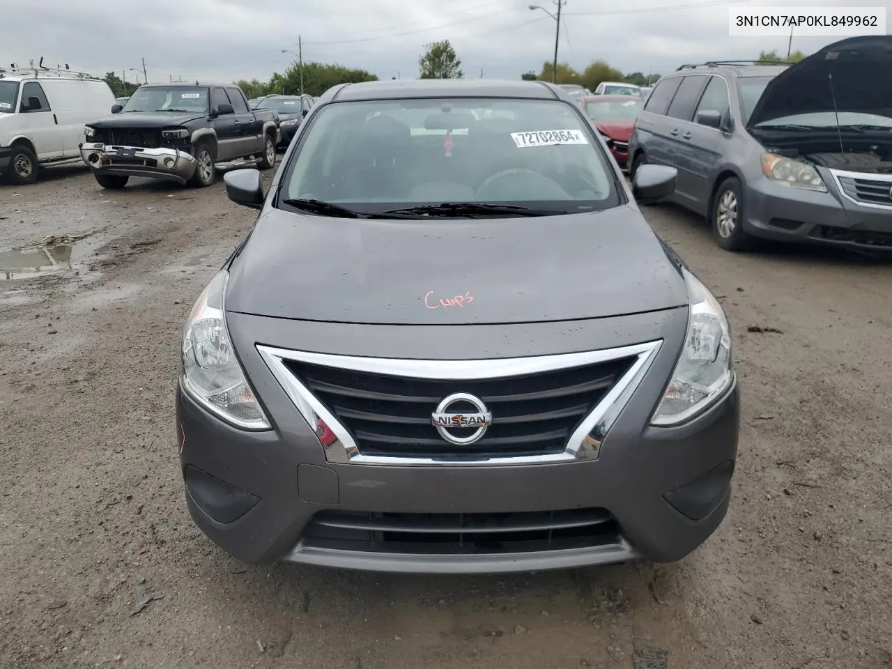 3N1CN7AP0KL849962 2019 Nissan Versa S