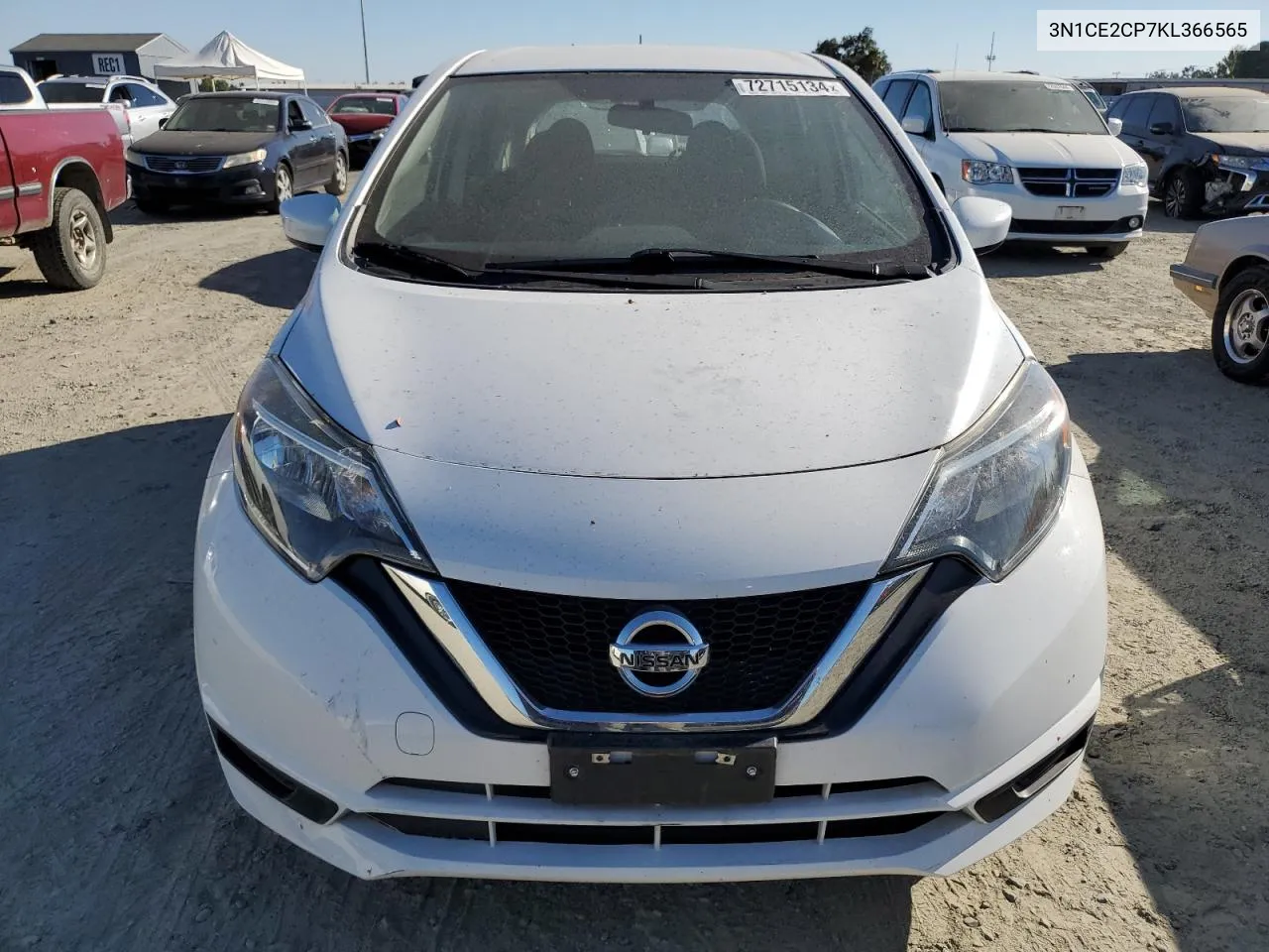 2019 Nissan Versa Note S VIN: 3N1CE2CP7KL366565 Lot: 72715134