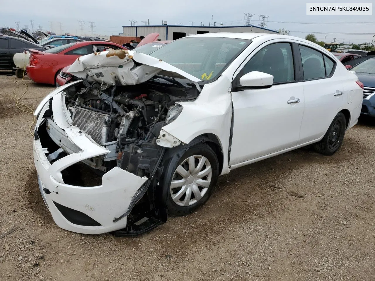 2019 Nissan Versa S VIN: 3N1CN7AP5KL849035 Lot: 72728114