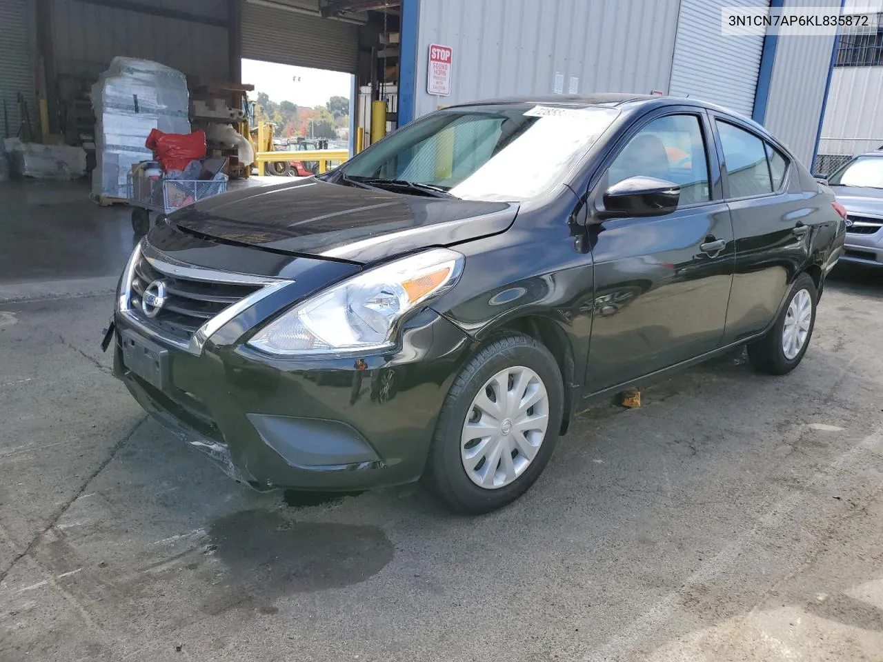 2019 Nissan Versa S VIN: 3N1CN7AP6KL835872 Lot: 72858894