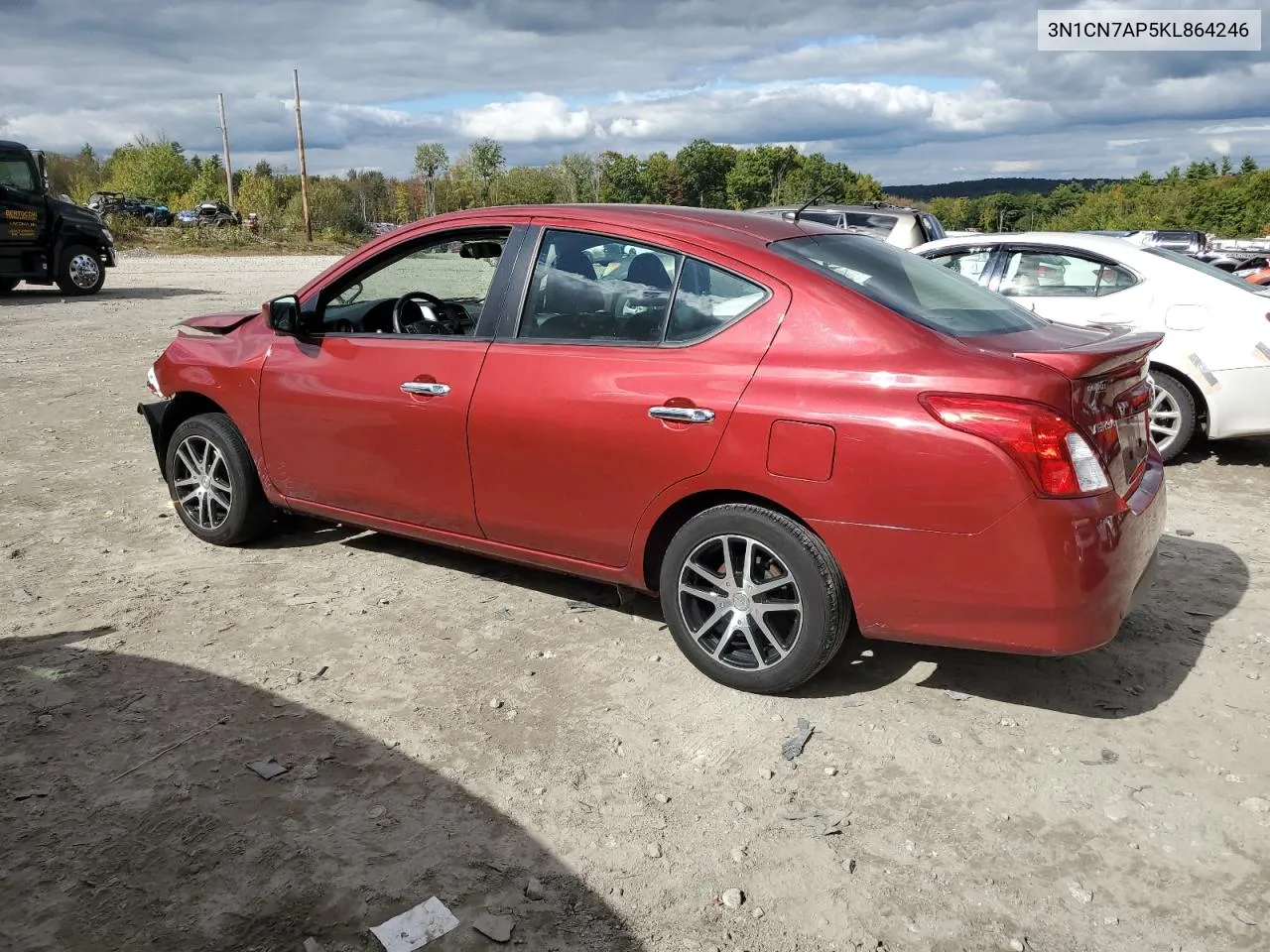 2019 Nissan Versa S VIN: 3N1CN7AP5KL864246 Lot: 72861504