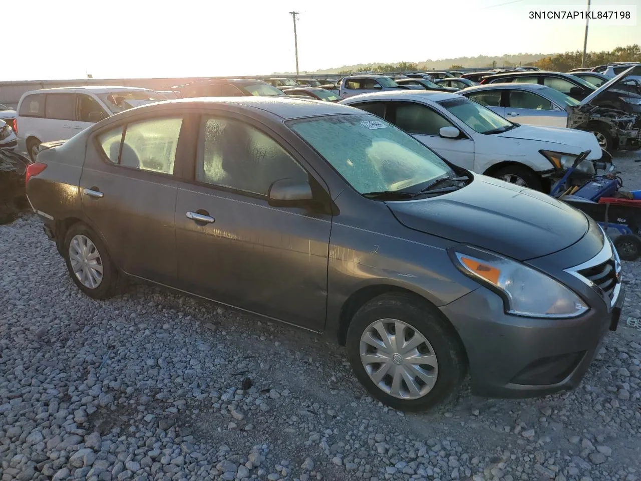 2019 Nissan Versa S VIN: 3N1CN7AP1KL847198 Lot: 73145444