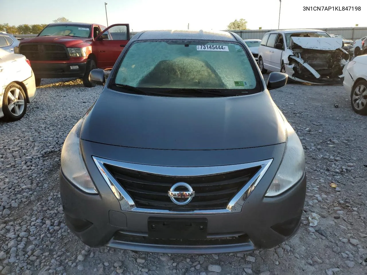 2019 Nissan Versa S VIN: 3N1CN7AP1KL847198 Lot: 73145444