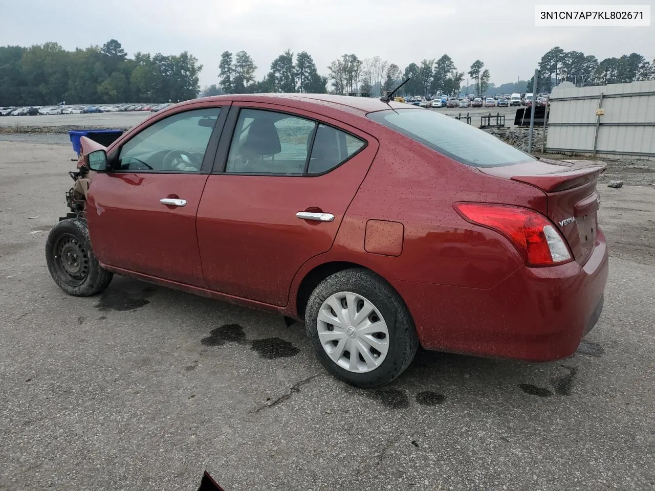 2019 Nissan Versa S VIN: 3N1CN7AP7KL802671 Lot: 73290524