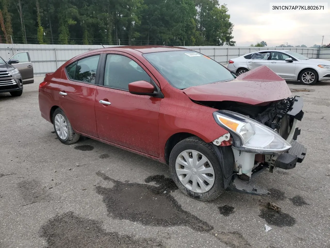 3N1CN7AP7KL802671 2019 Nissan Versa S