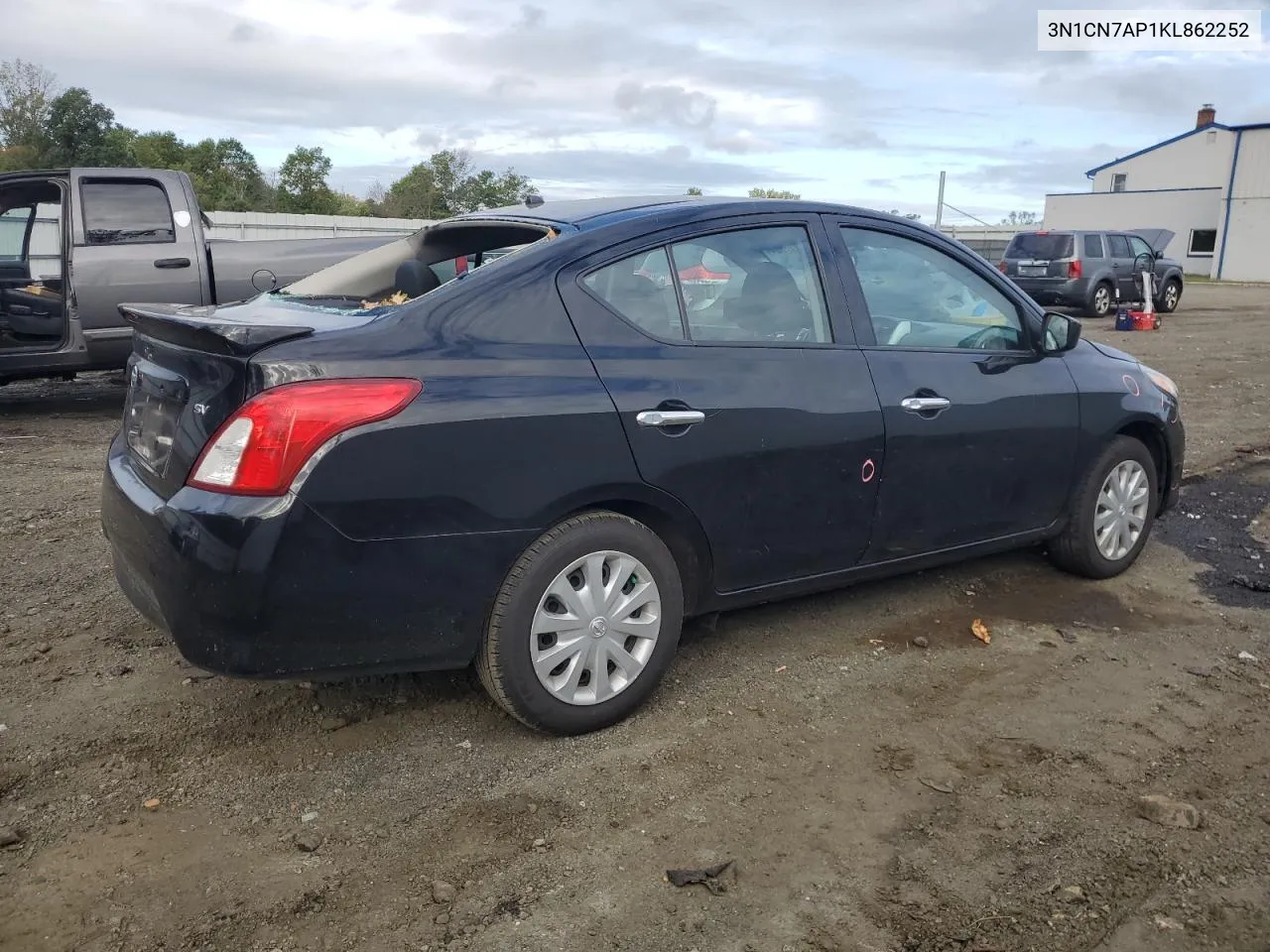 3N1CN7AP1KL862252 2019 Nissan Versa S