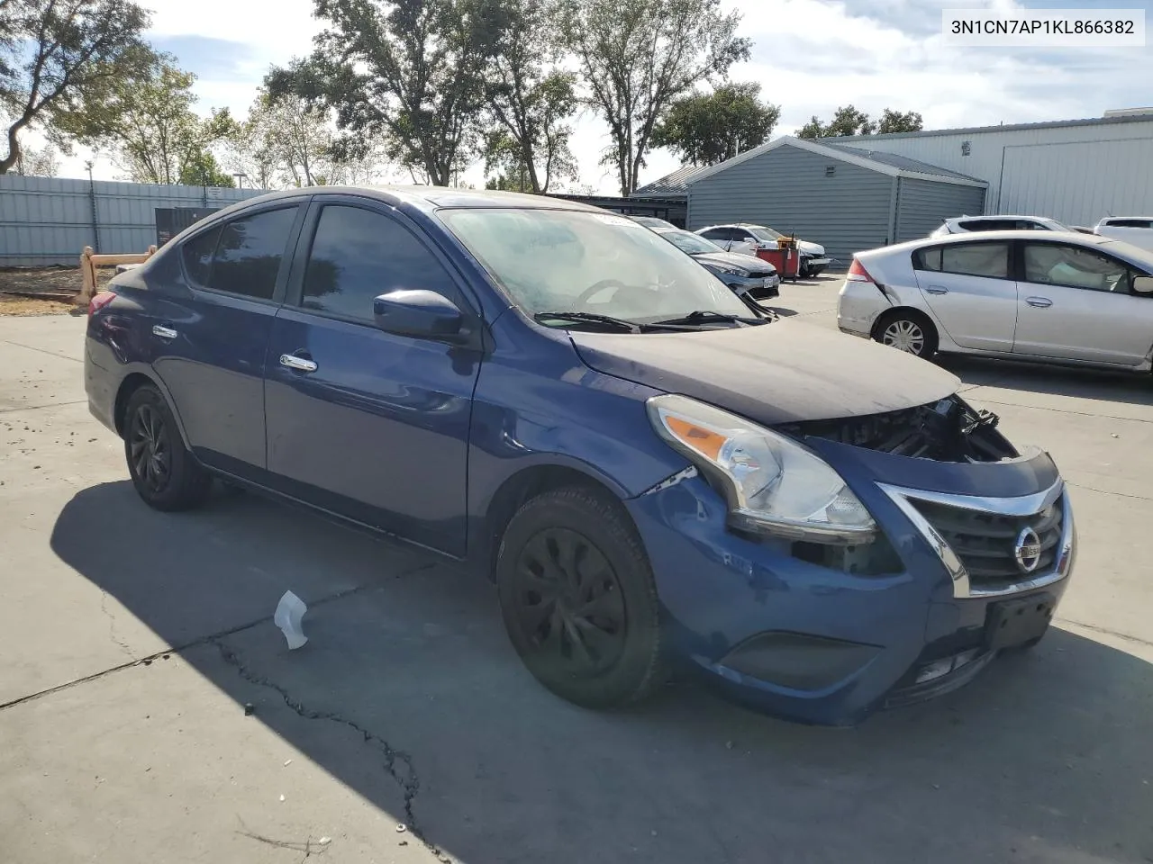 2019 Nissan Versa S VIN: 3N1CN7AP1KL866382 Lot: 75301144