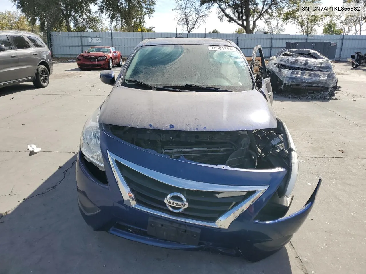 2019 Nissan Versa S VIN: 3N1CN7AP1KL866382 Lot: 75301144