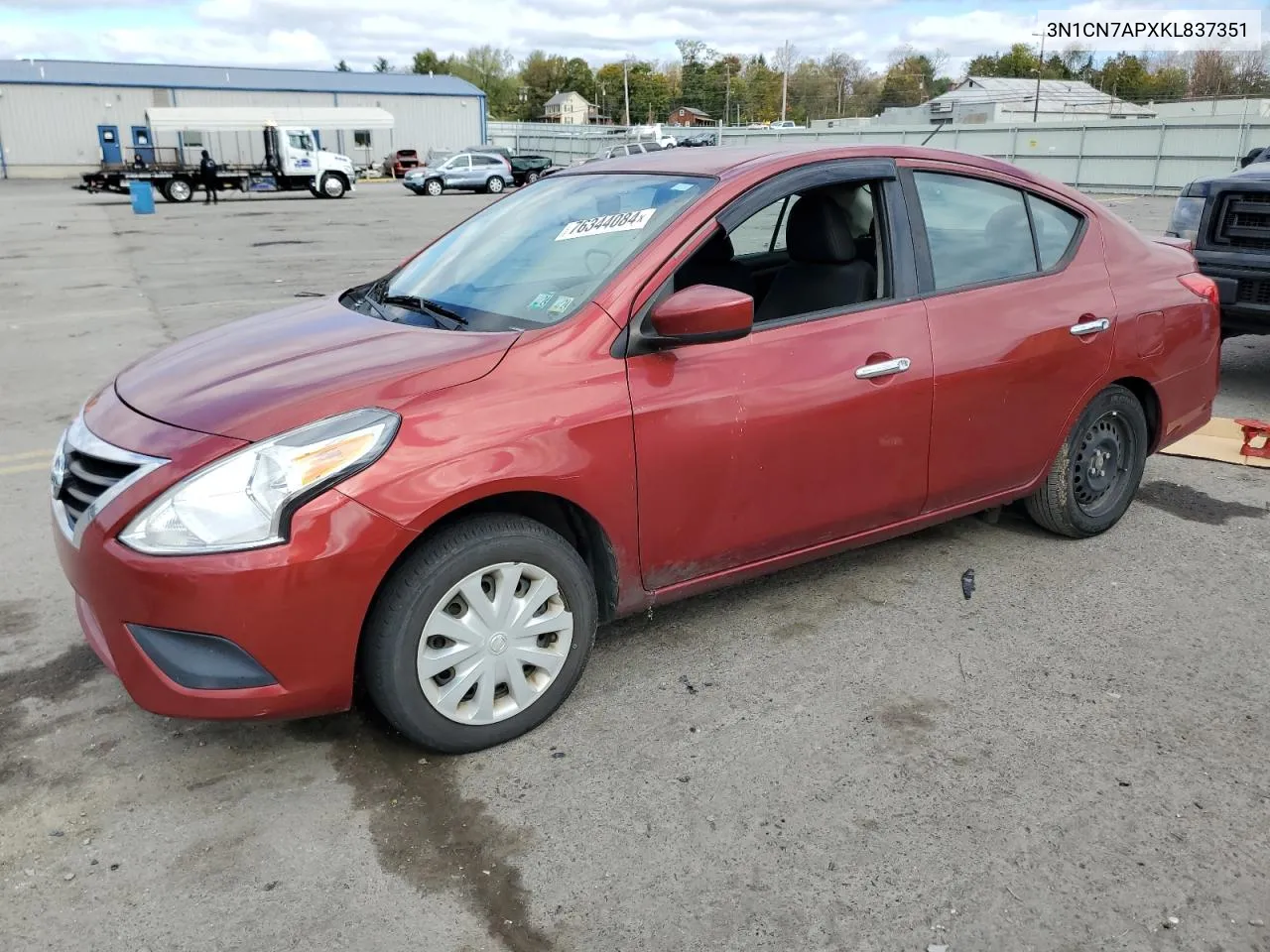 2019 Nissan Versa S VIN: 3N1CN7APXKL837351 Lot: 76344084