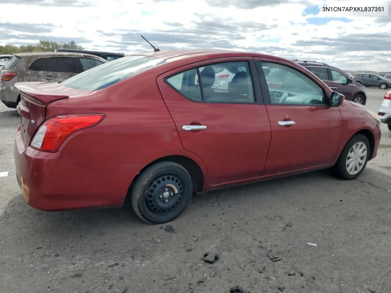 2019 Nissan Versa S VIN: 3N1CN7APXKL837351 Lot: 76344084