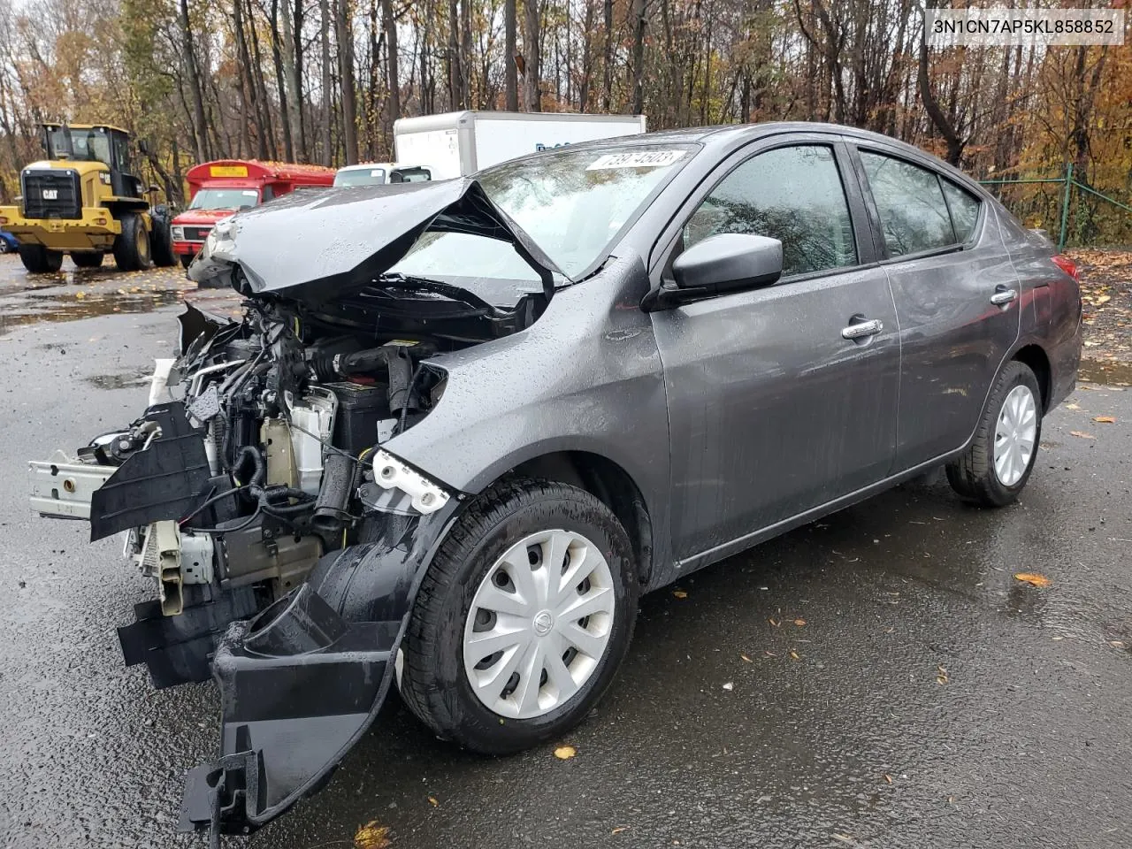 2019 Nissan Versa S VIN: 3N1CN7AP5KL858852 Lot: 76752874