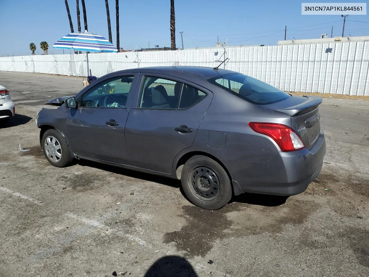 2019 Nissan Versa S VIN: 3N1CN7AP1KL844561 Lot: 76929604