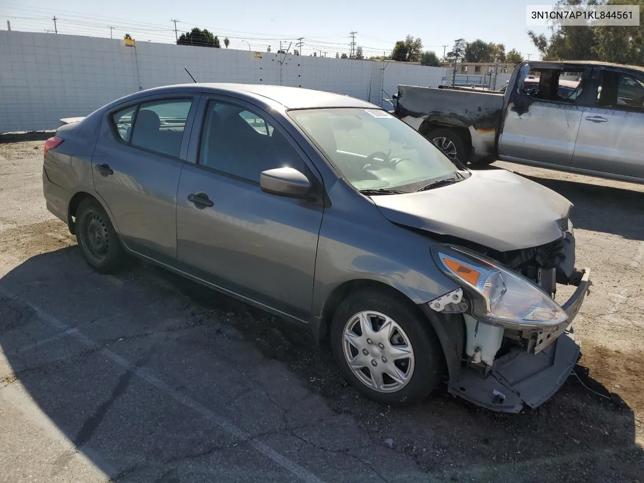 2019 Nissan Versa S VIN: 3N1CN7AP1KL844561 Lot: 76929604