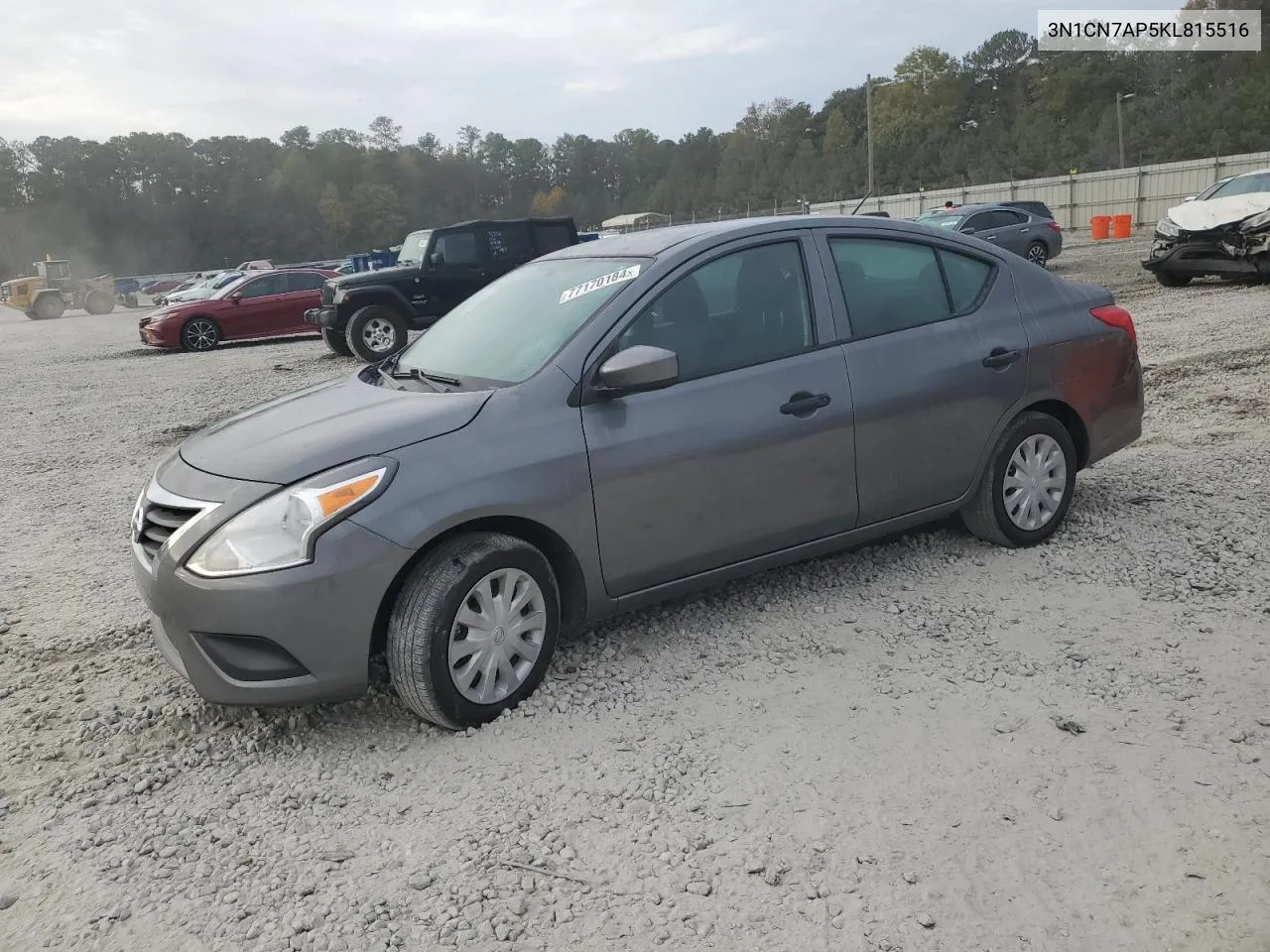 2019 Nissan Versa S VIN: 3N1CN7AP5KL815516 Lot: 77170184