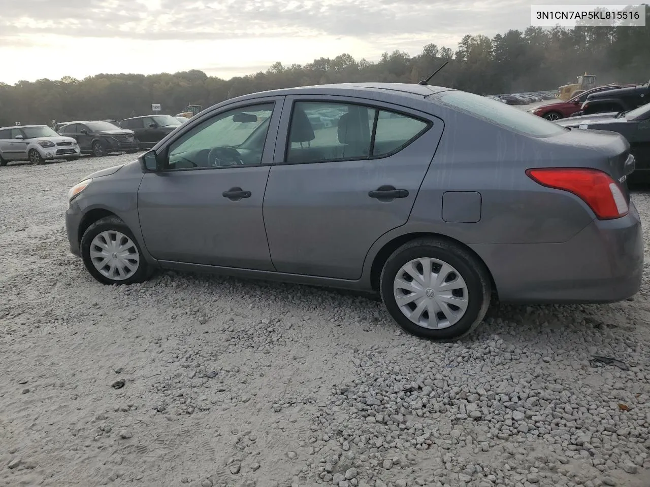 2019 Nissan Versa S VIN: 3N1CN7AP5KL815516 Lot: 77170184