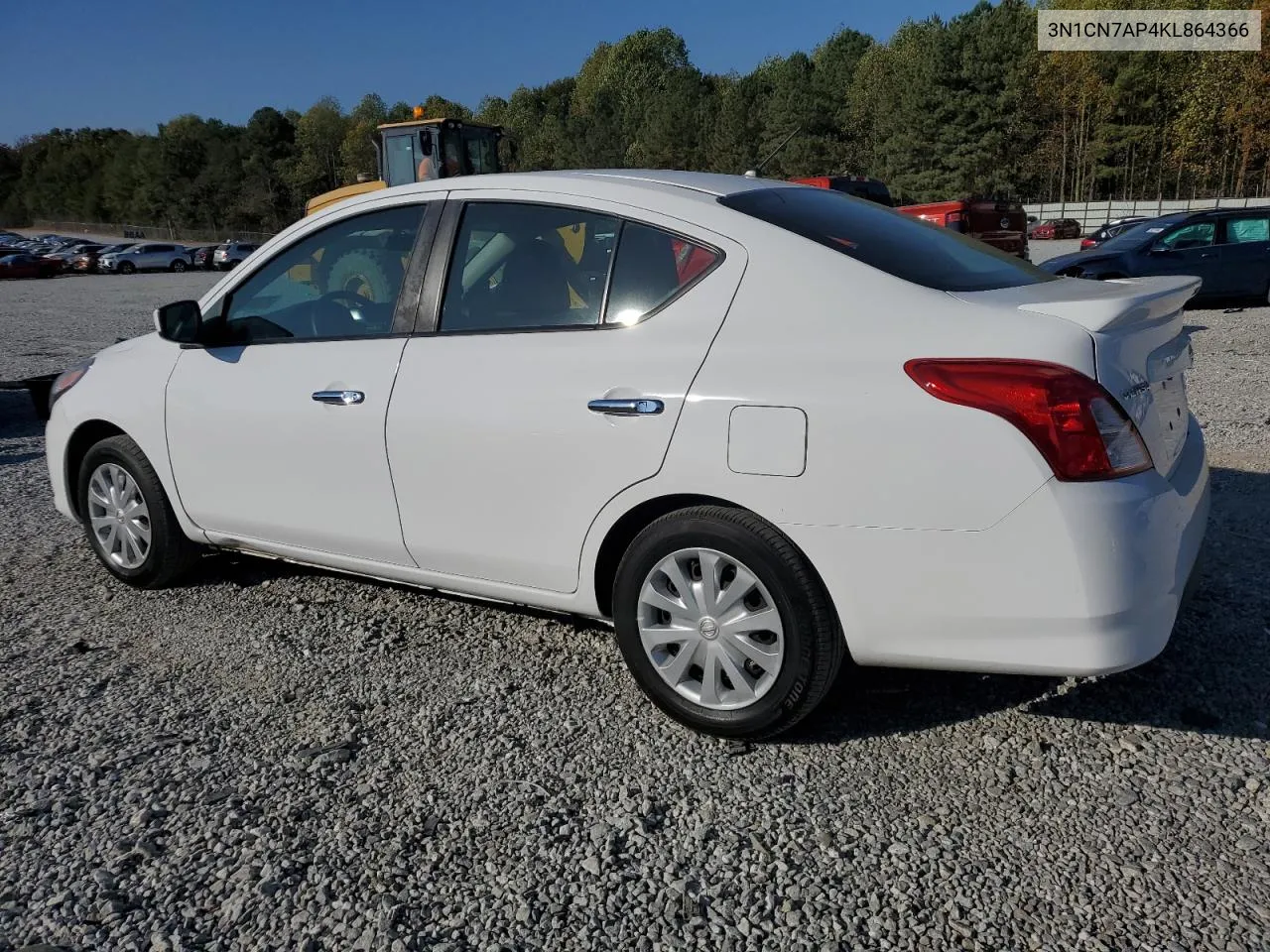 2019 Nissan Versa S VIN: 3N1CN7AP4KL864366 Lot: 77309684