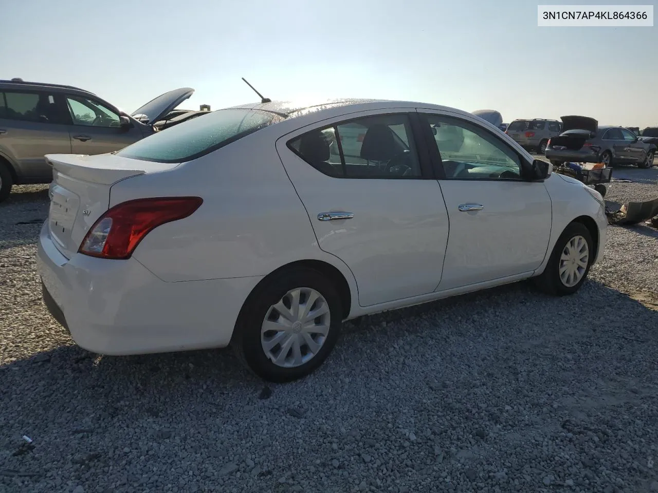 2019 Nissan Versa S VIN: 3N1CN7AP4KL864366 Lot: 77309684