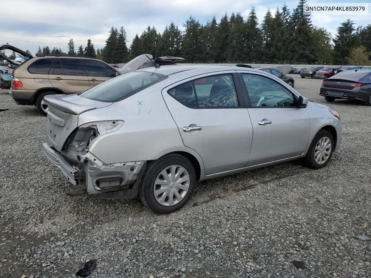 2019 Nissan Versa S VIN: 3N1CN7AP4KL853979 Lot: 77491564