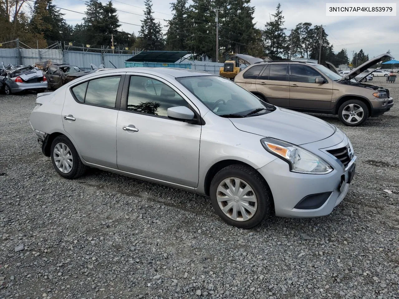 2019 Nissan Versa S VIN: 3N1CN7AP4KL853979 Lot: 77491564