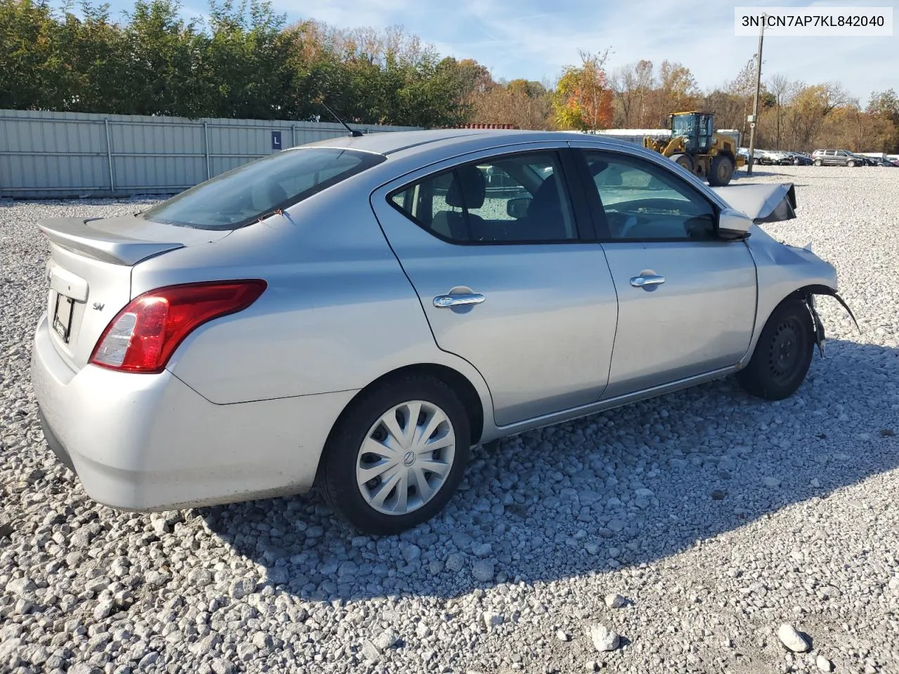 3N1CN7AP7KL842040 2019 Nissan Versa S