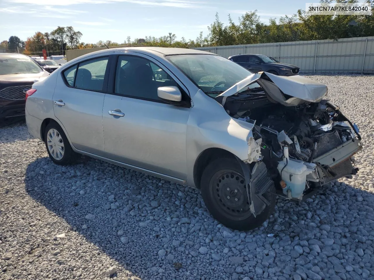 3N1CN7AP7KL842040 2019 Nissan Versa S