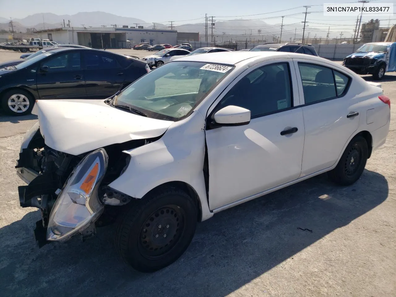 3N1CN7AP1KL833477 2019 Nissan Versa S